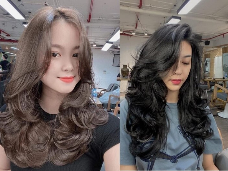 tóc xoăn lọn to